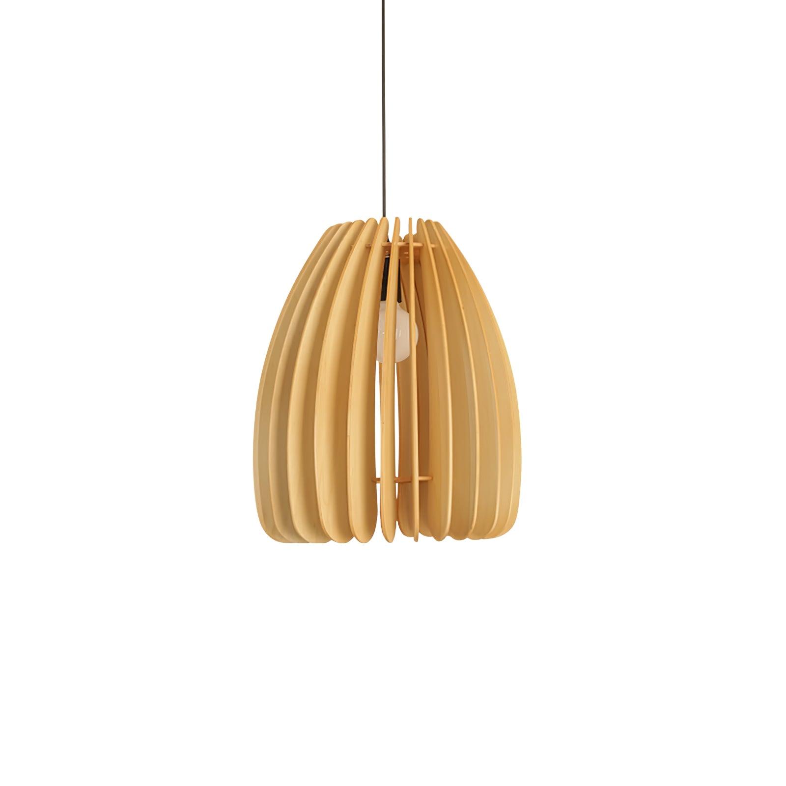 Vovene Élégance Unique Sphère Bois Suspension - Neutralighting