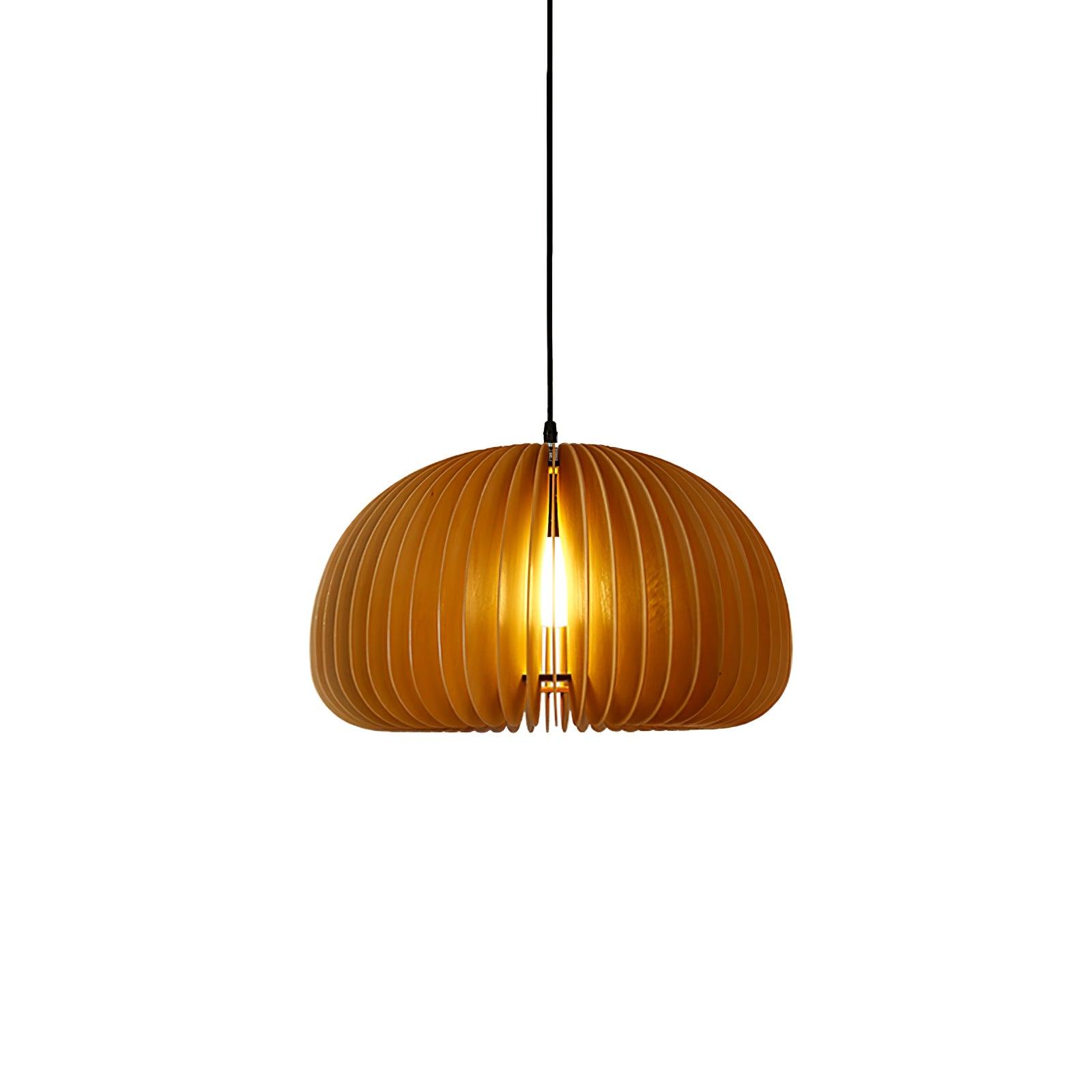 Vovene Élégance Unique Sphère Bois Suspension - Neutralighting