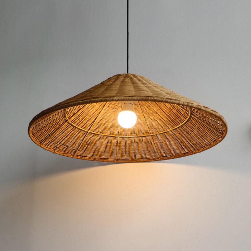 Ritta Vintage Artisanal LED Rotin Suspension Salon - Neutralighting