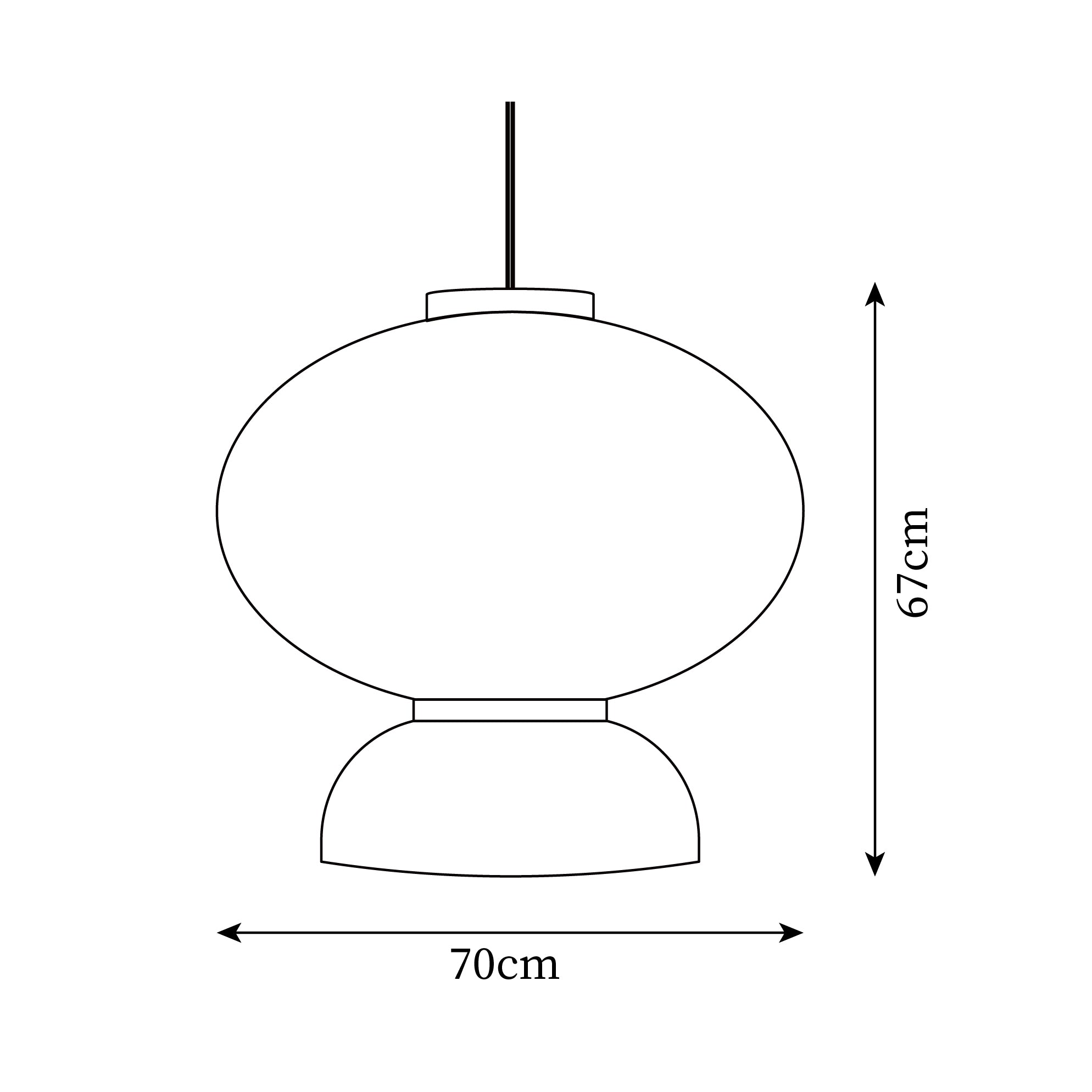 Lanterne en Papier Suspendue Xuan Tranquil - Neutralighting