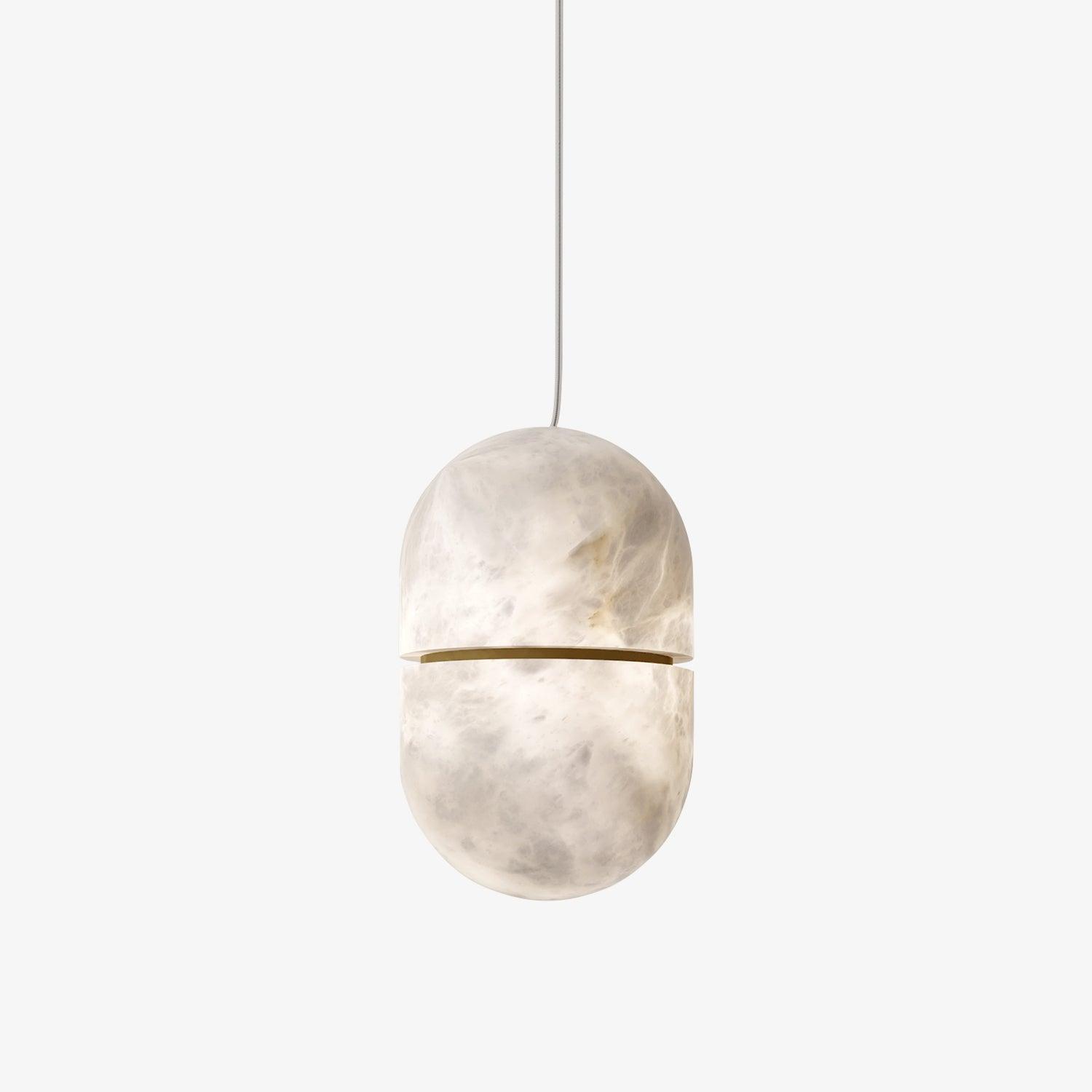 Strata Albâtre Pendentif Lumière Capsule-Forme - Neutralighting