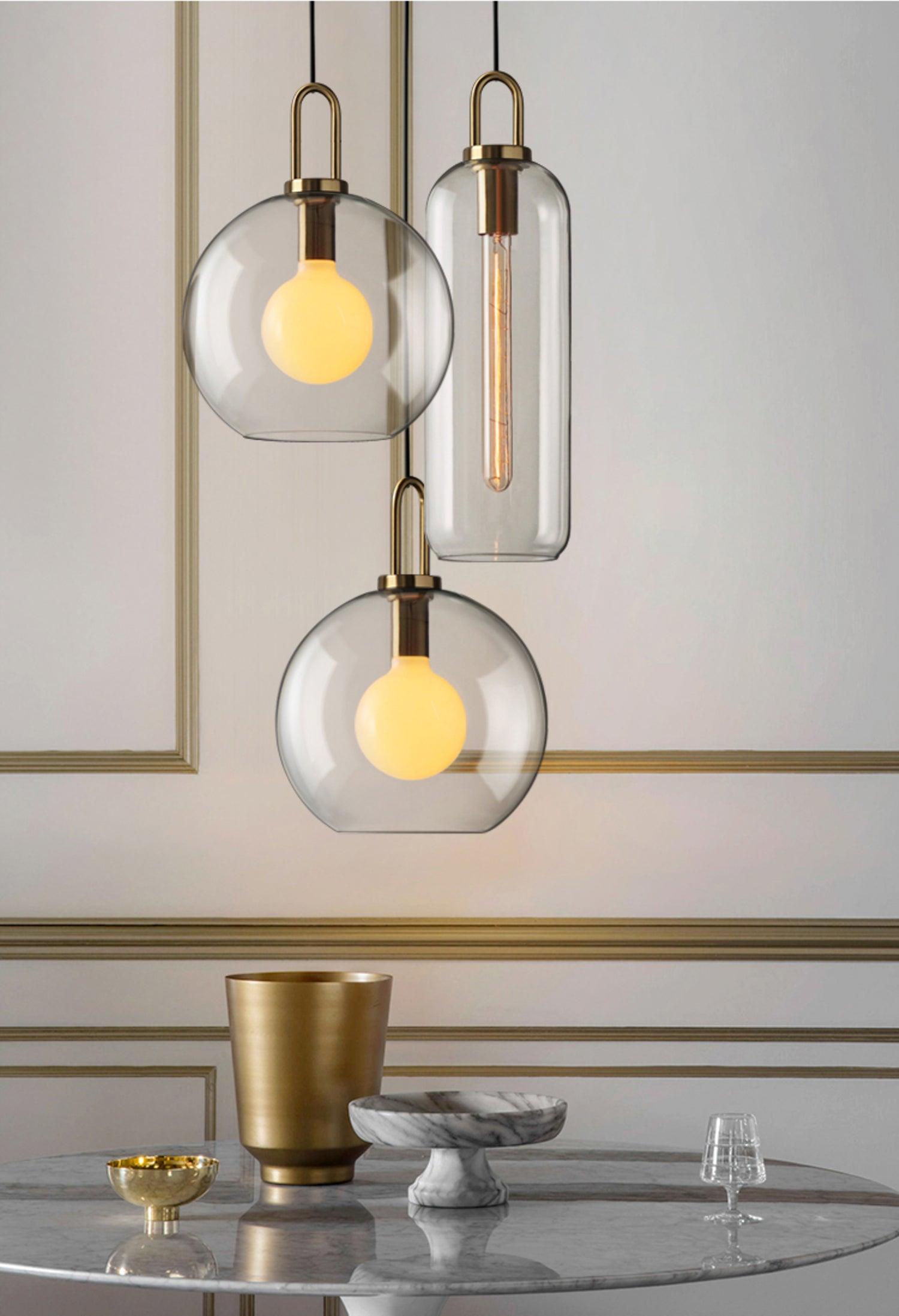 Lustra Suspension Pendule en Verre