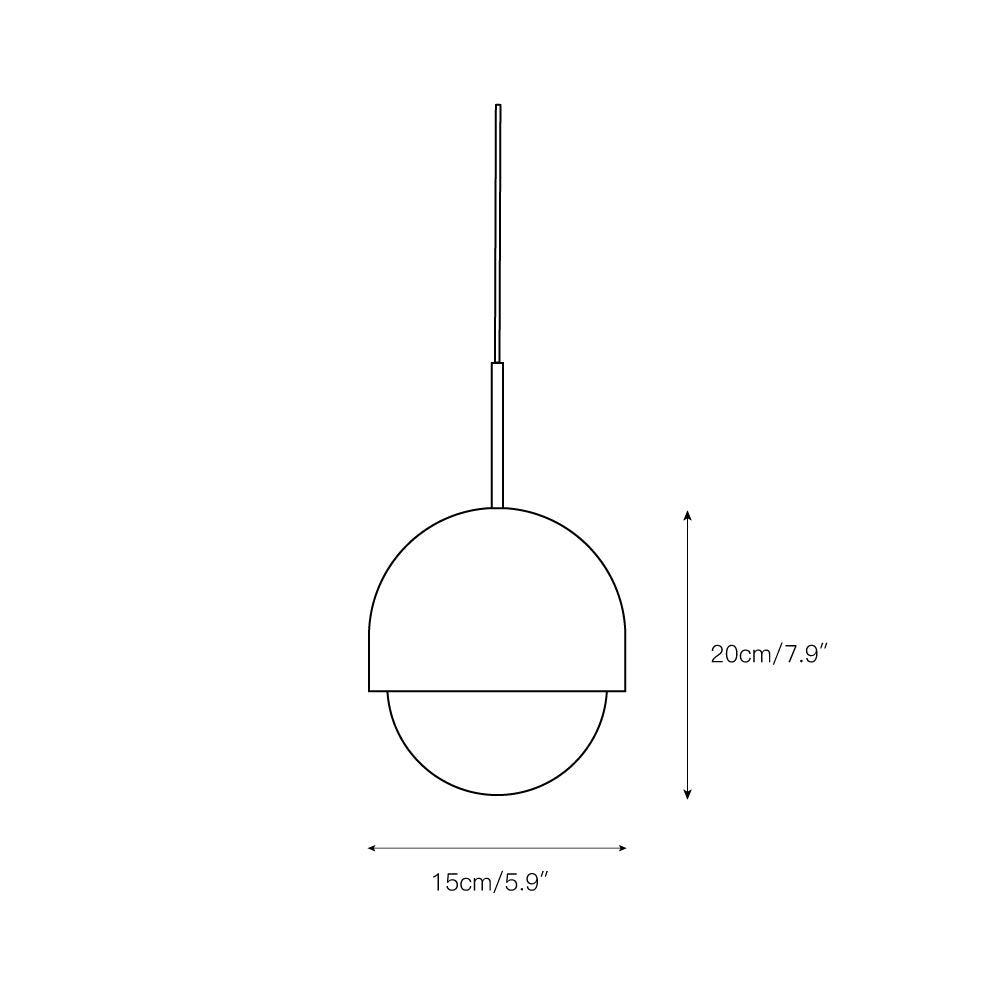 Aurzorus Modern Minimalist Art Alabaster Pendant Light - Lamp Copper