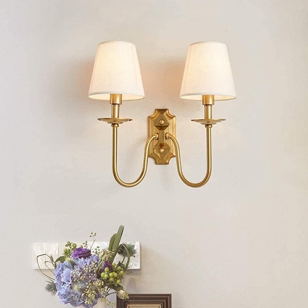 Chloe Applique Murale Vintage avec Abat-Jours en Tissu - Neutralighting