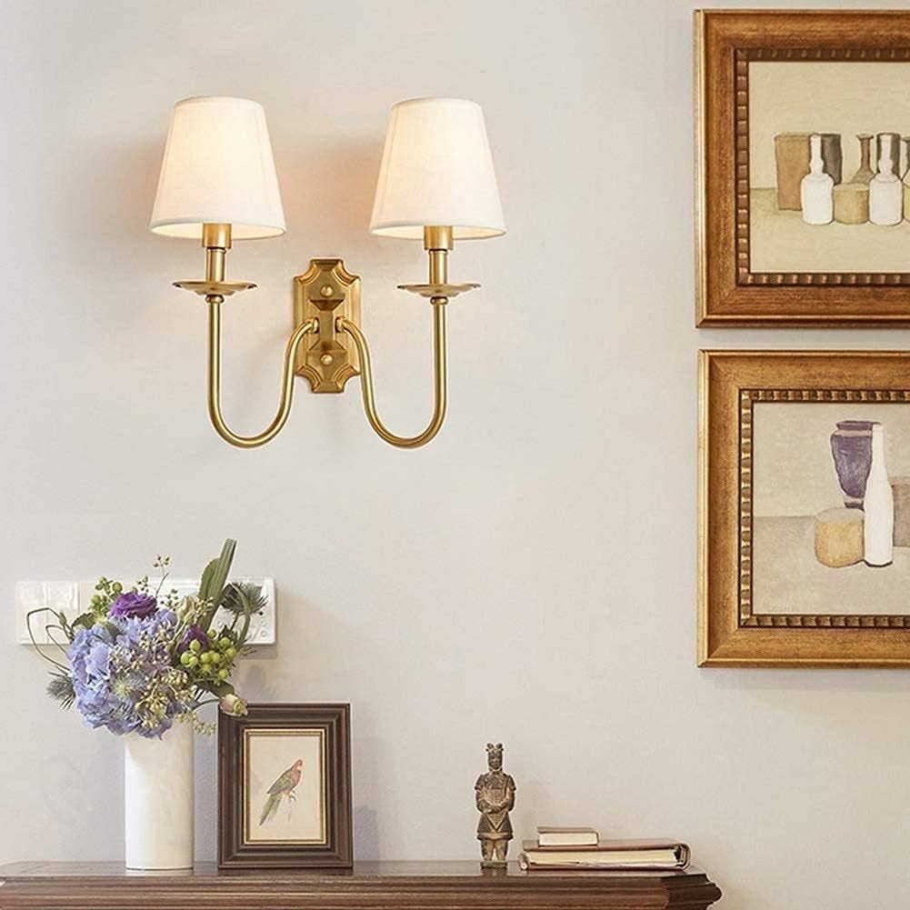 Chloe Applique Murale Vintage avec Abat-Jours en Tissu - Neutralighting