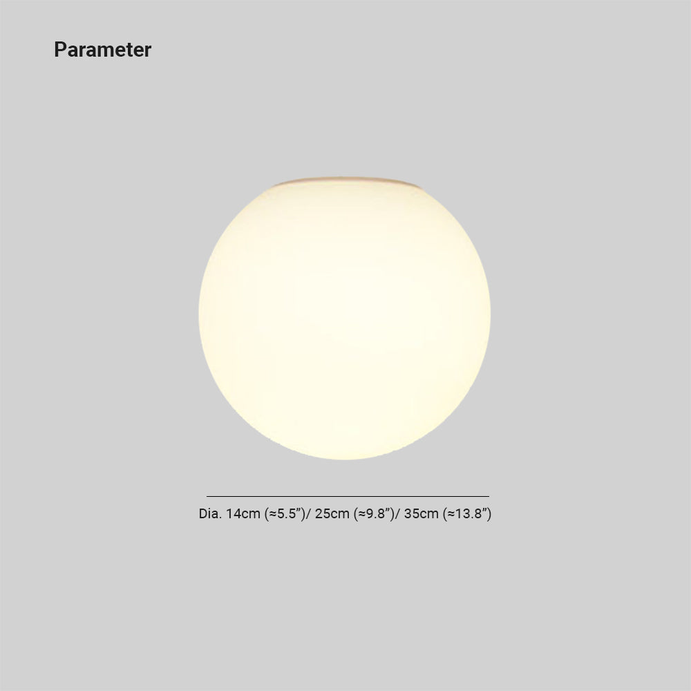Valentina Moderne Bulle Sphère Plafonnier Verre Chambre à Coucher - Neutralighting