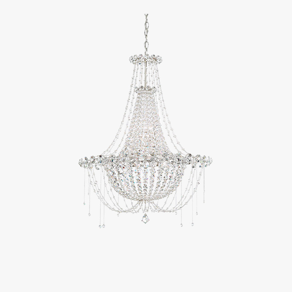 Kristy Italien Métal Cristal Lustre Plafonnier Salon Salle à Manger - Neutralighting