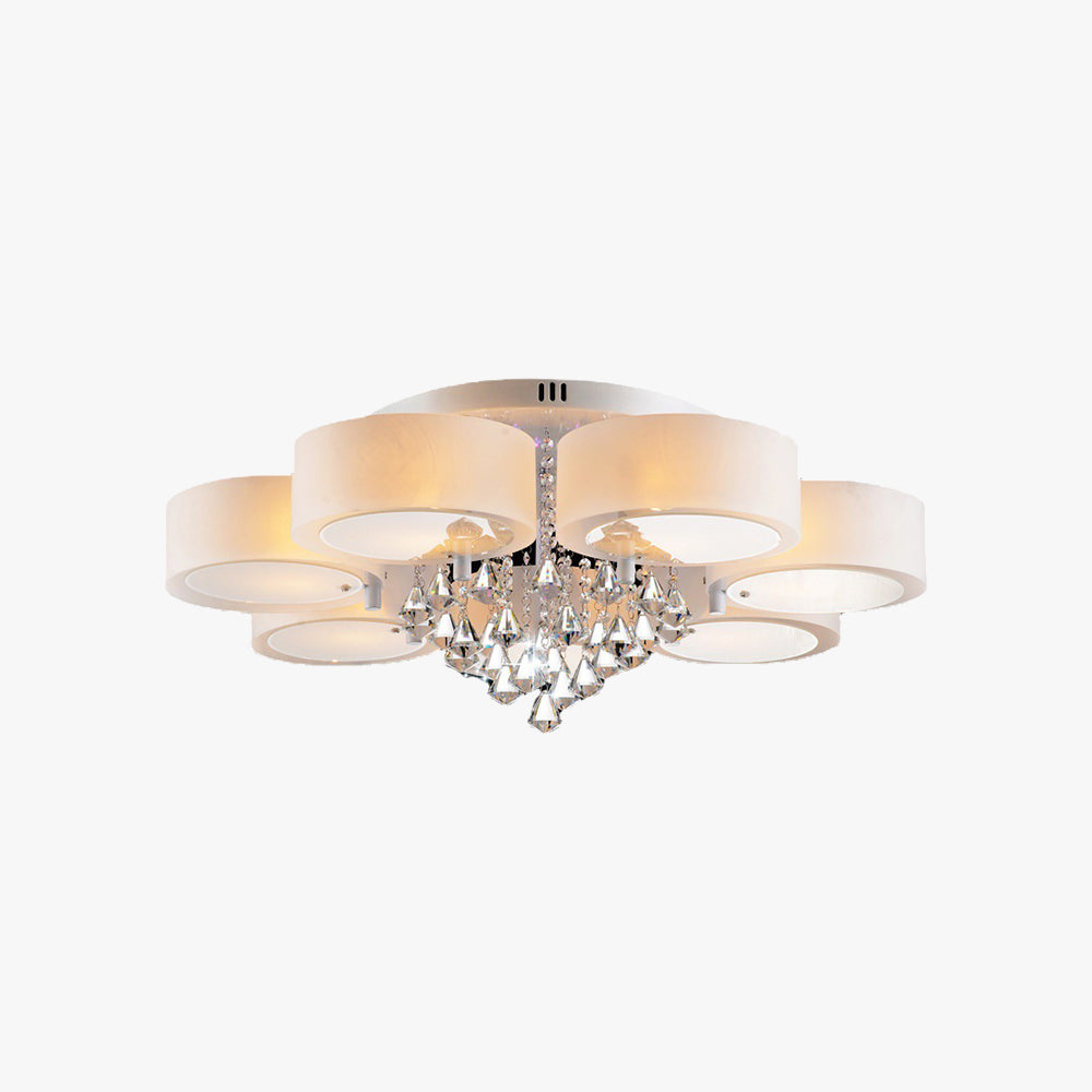 Arisha Moderne Rond Acrylique Verre Plafonnier Couloir