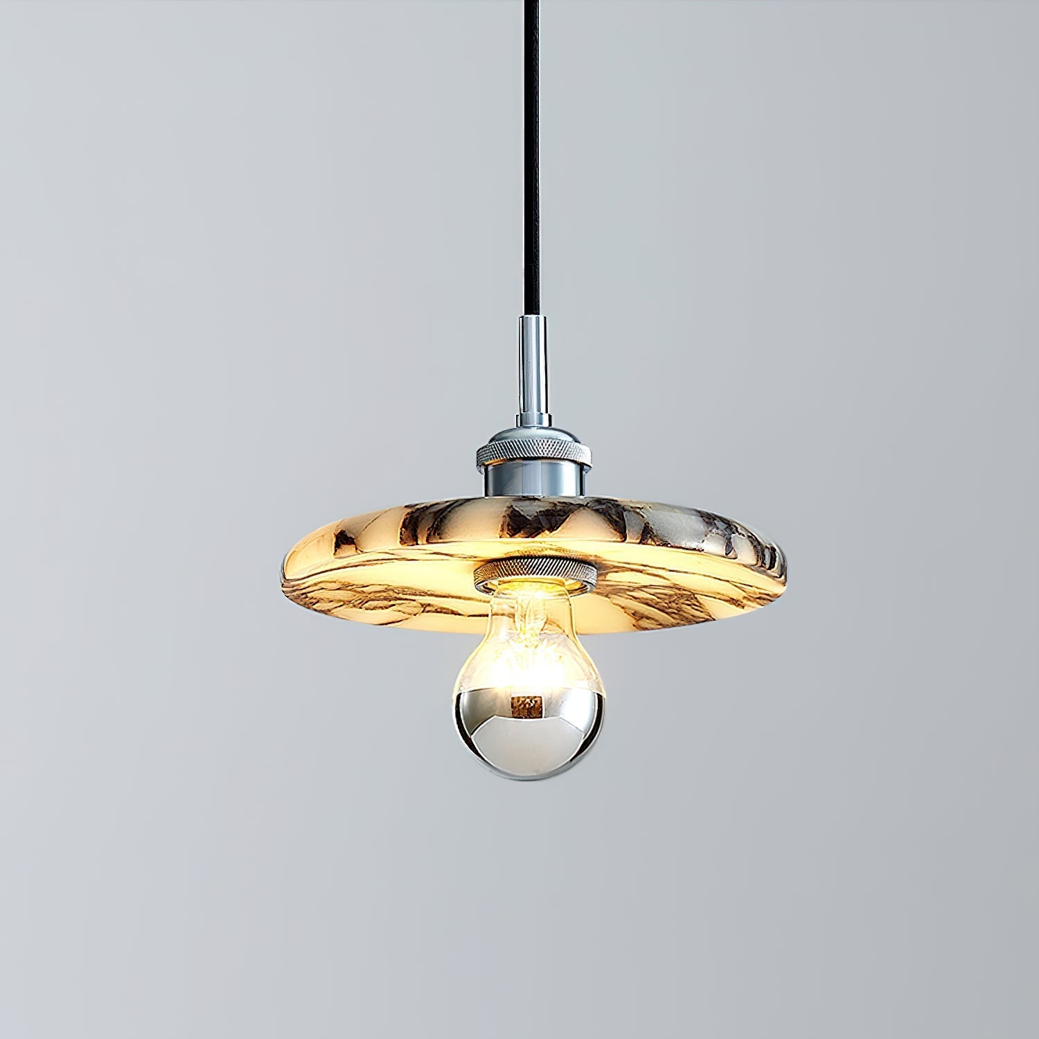 Ovelion Suspension Marbre Métal Art Nordique Premium - Neutralighting