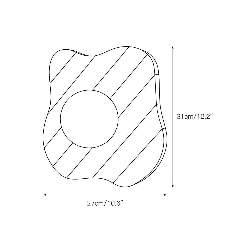 Curinis Applique Murale Marbre Zebra Verre - Neutralighting