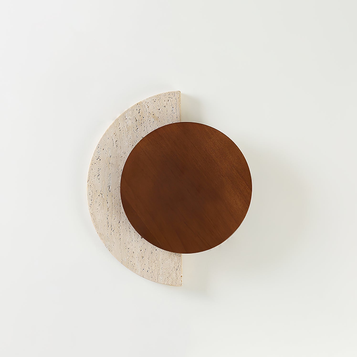 Coraeen Applique Murale Demi-Lune en Travertin - Neutralighting