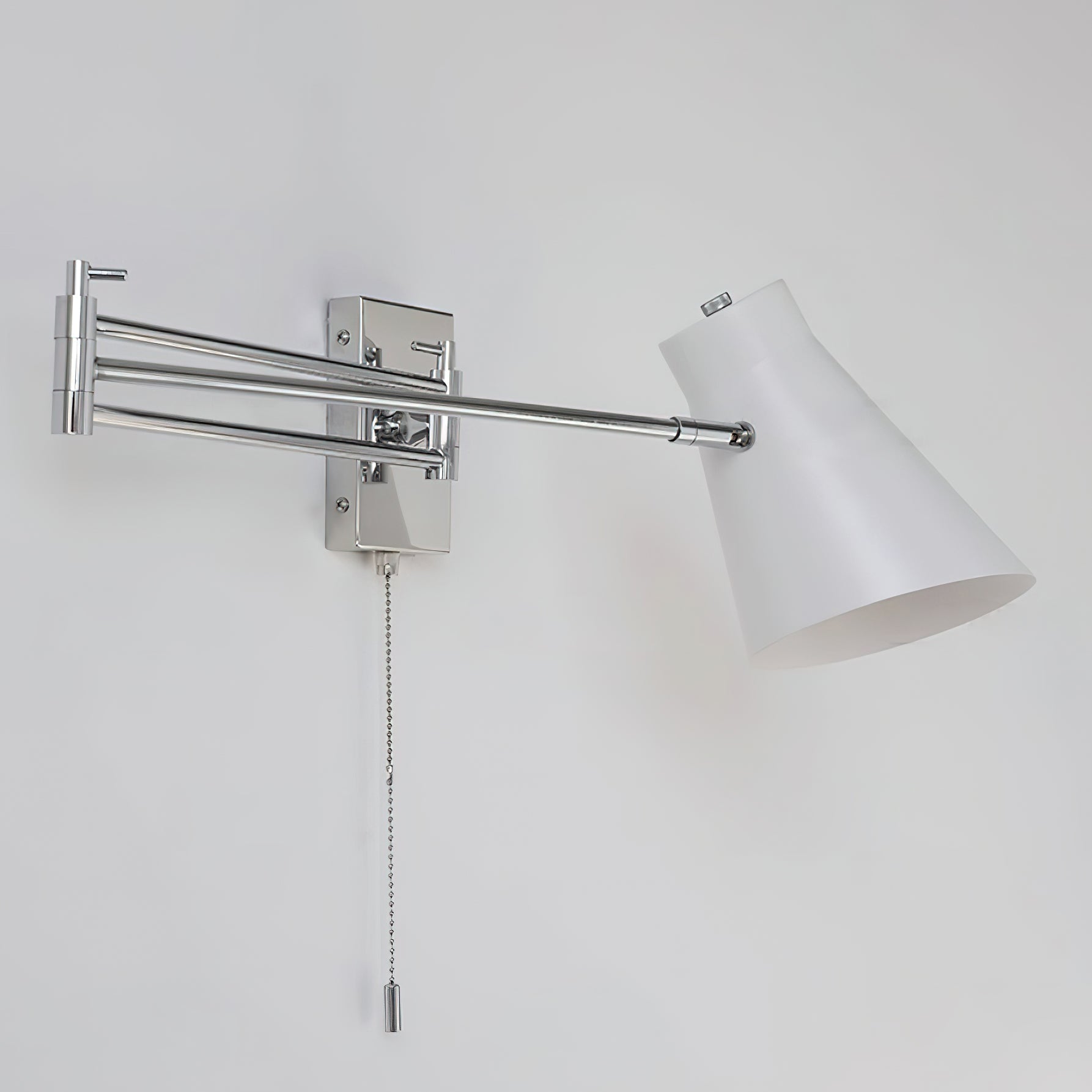 Virelli Applique Murale Bras Pivotant Chrome Orange Ajustable Industriel - Neutralighting