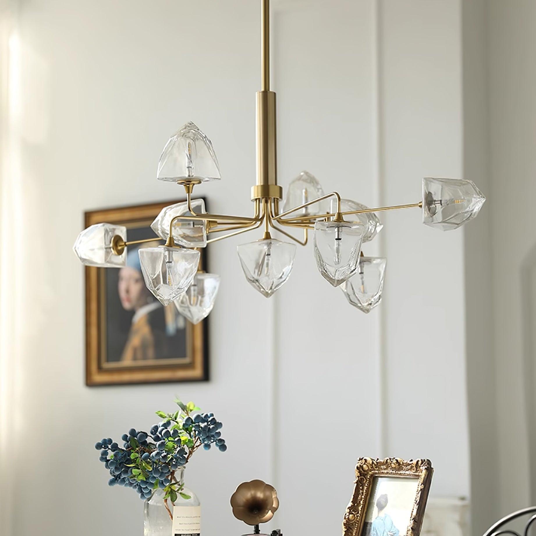 Zevin Lustre Verre Or Élégant - Neutralighting