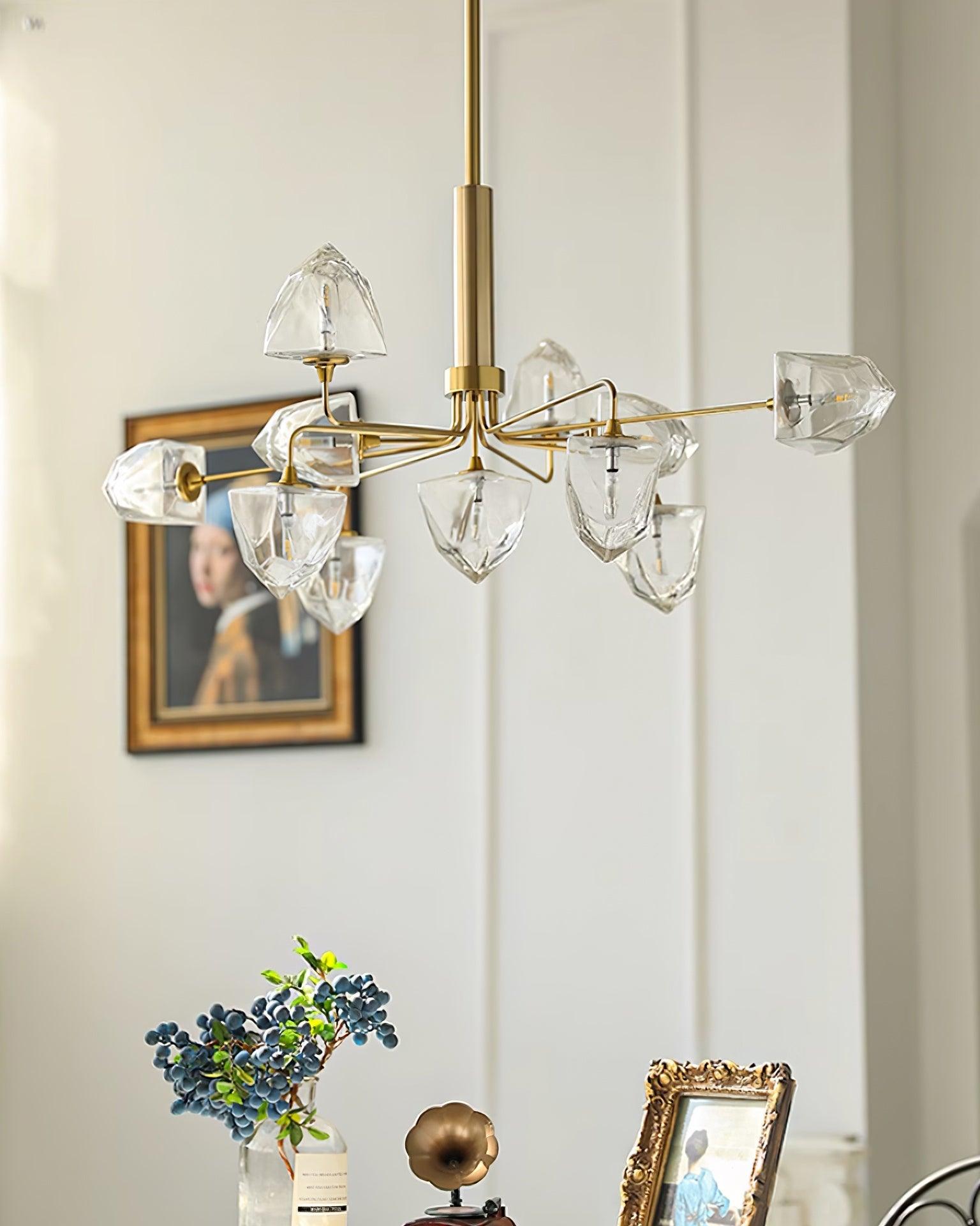 Zevin Lustre Verre Or Élégant - Neutralighting