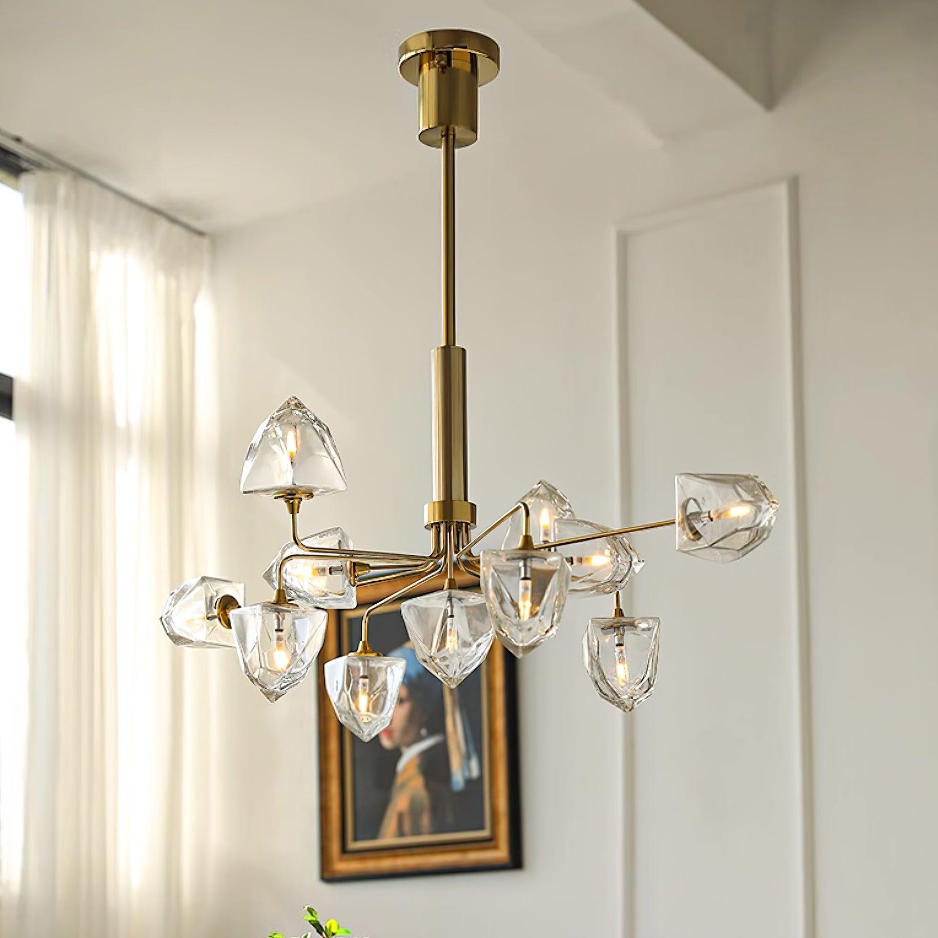 Zevin Lustre Verre Or Élégant - Neutralighting