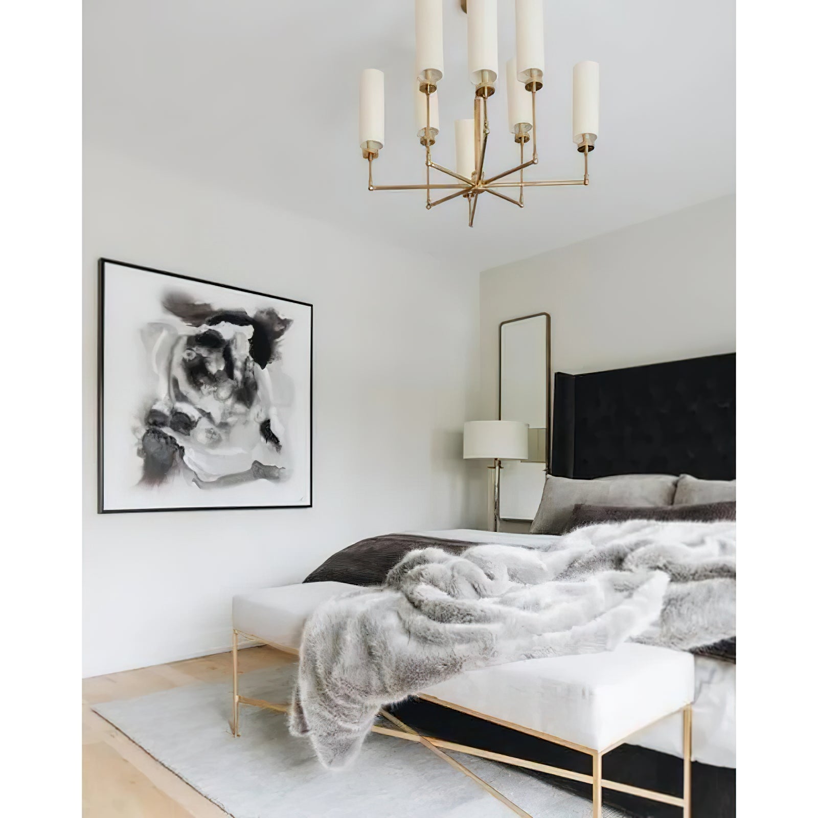 Eraeiel Lustre Laiton Tissu Luxe Postmoderne - Neutralighting