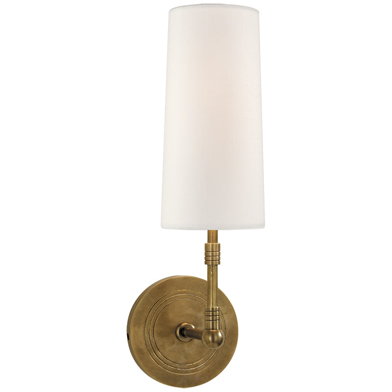Ernorora Vintage Industrial Brass Fabric Wall Lamp - Neutralighting