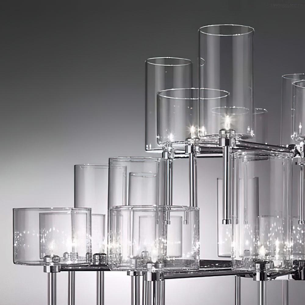 Zonia Lustre Disposition de Cylindres en Verre Chrome - Neutralighting