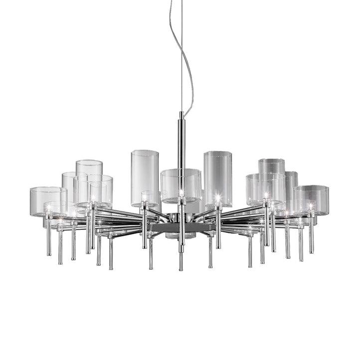 Zonia Lustre Disposition de Cylindres en Verre Chrome - Neutralighting