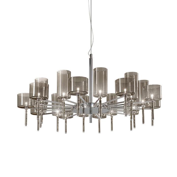 Zonia Lustre Disposition de Cylindres en Verre Chrome - Neutralighting