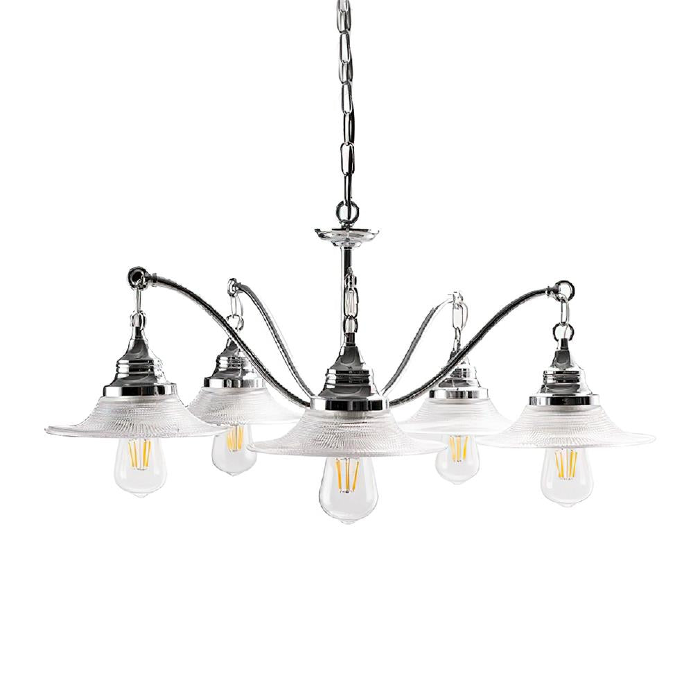 Zowie Chandelier Curved Vintage Flair - Letslighting