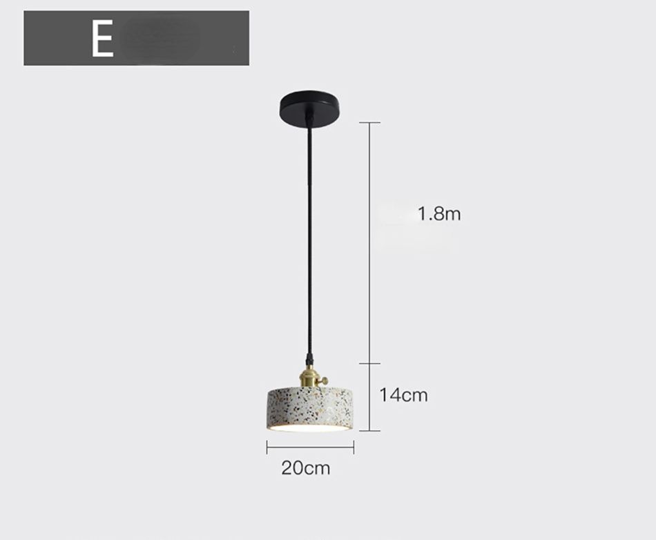 Arisha Luminaires Suspendus LED Élégant Nordiques Ciment Chambre - Neutralighting