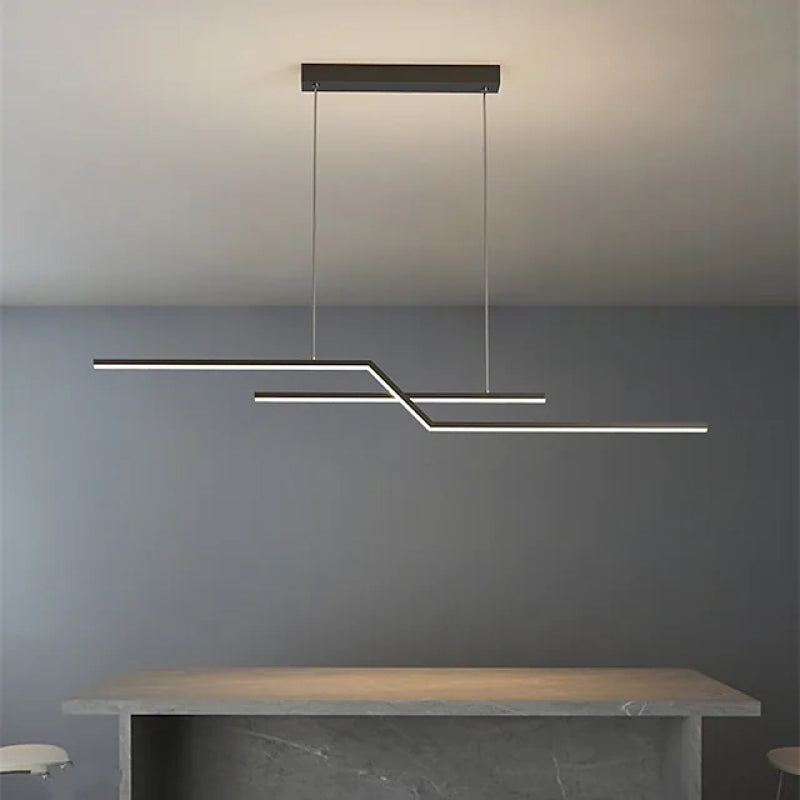 Arisha Luminaires Suspension LED Linéaire Moderne Métal Chevet Chambre - Neutralighting