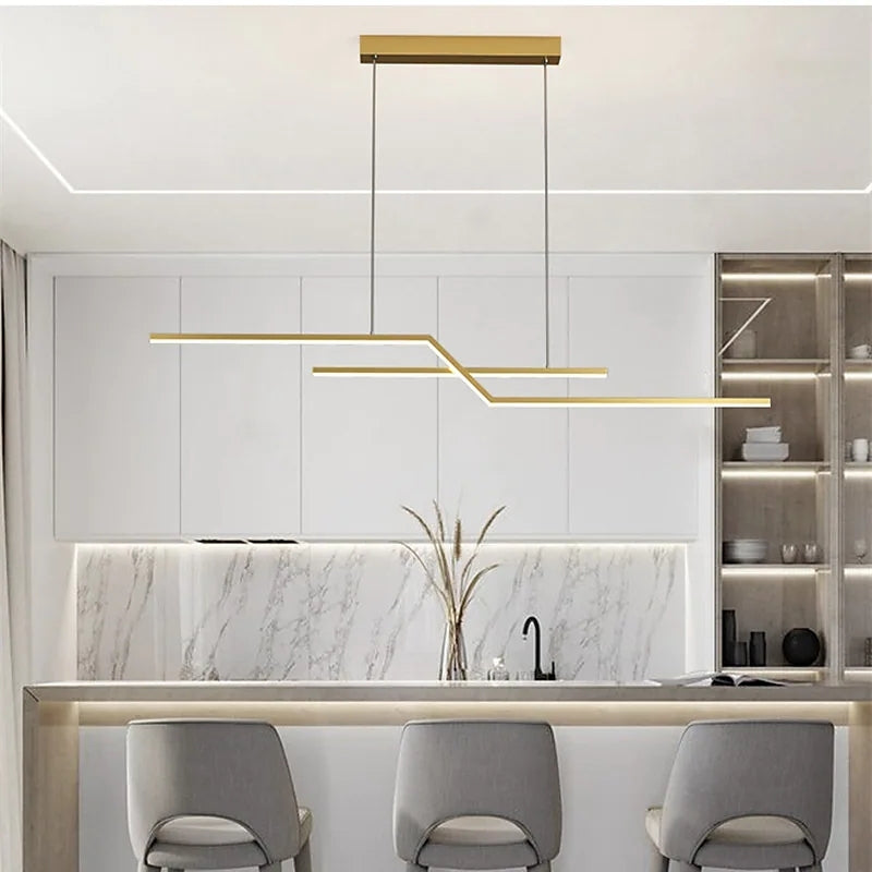 Arisha Luminaires Suspension LED Linéaire Moderne Métal Chevet Chambre - Neutralighting