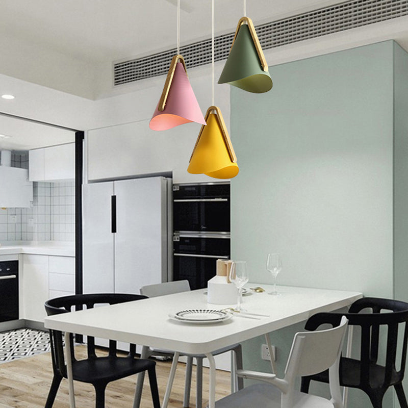 Valentina Suspension 5 Couleurs, Bois/Métal Vert/Rose Salon - Neutralighting