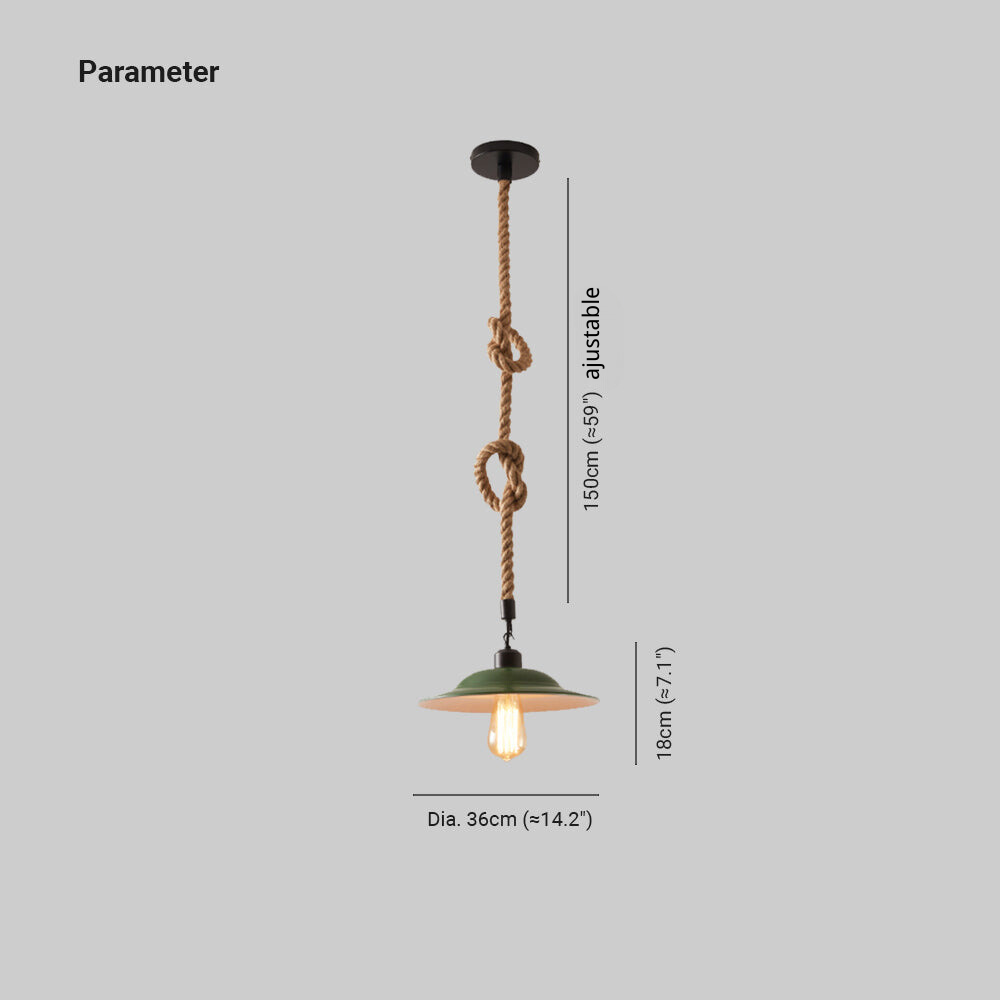 Epoch Vintage LED Suspension Vert Métal Chambre À Coucher/Salle À Manger - Neutralighting