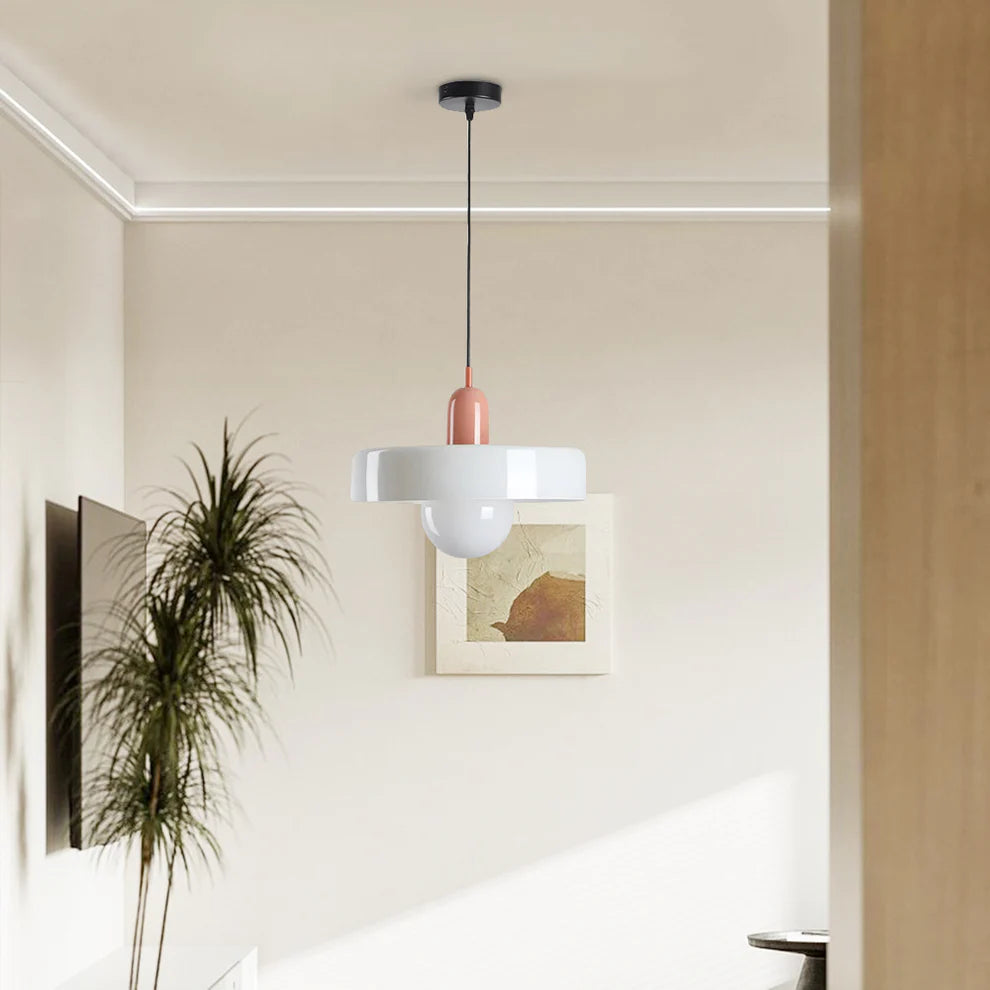 Jess Suspension Ronde Vintage Verre Salon - Neutralighting