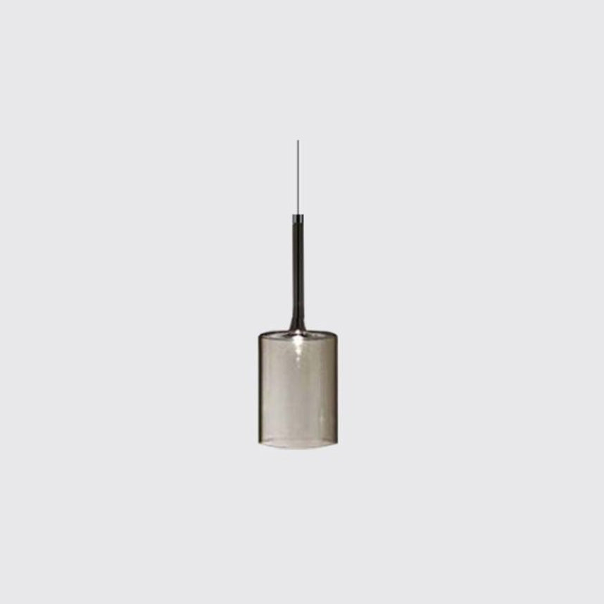 Priya Lustre Suspension Moderne Minimaliste Verre Clair/Gris Bar - Neutralighting
