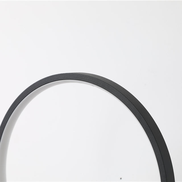 Arisha Lampadaire Sur Pied Rond Minimaliste, Blanc/Noir, Salon - Neutralighting