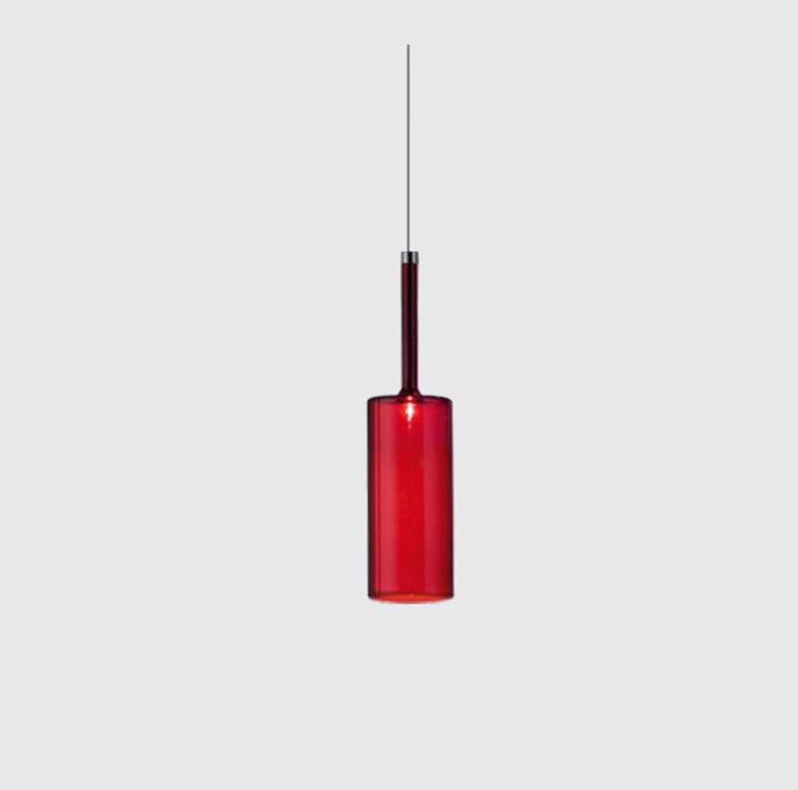 Priya Lustre Suspension Moderne Minimaliste Verre Clair/Gris Bar - Neutralighting