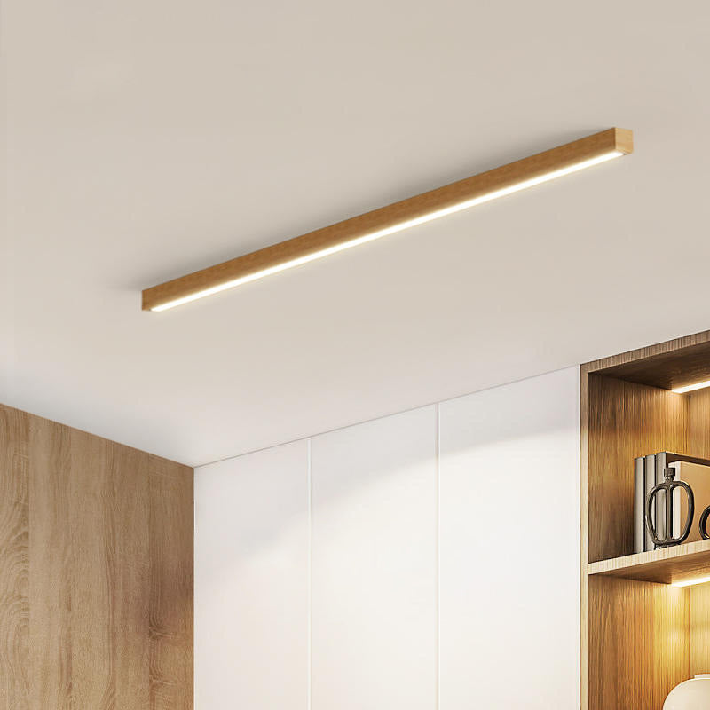 Urien Plafonnier Longue Linéaire Simple. Bois. Couloir/Chambre - Neutralighting
