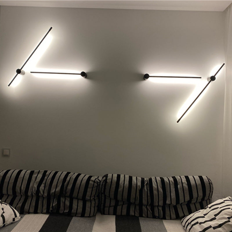 Eonix Applique Murale d'Extérieur Minimaliste Linéaire LED. Métal. Noir. Jardin - Neutralighting
