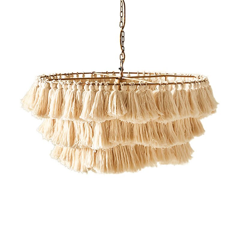 Ritta Suspension Nuage Retro, Metal/Tissu, Rose/Beige/Violet, Salon - Neutralighting