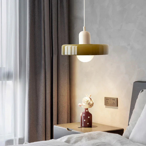 Jess Suspension Ronde Vintage Verre Salon - Neutralighting