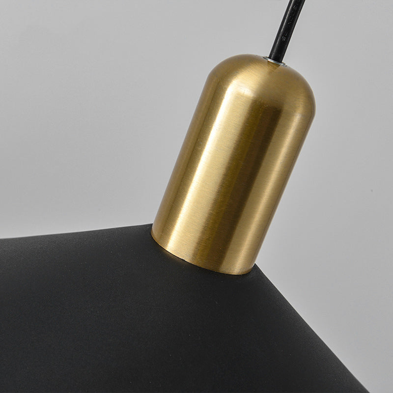Arisha Suspension Moderne LED Acrylique/Métal, Noir/Blanc/Or, Salon - Neutralighting