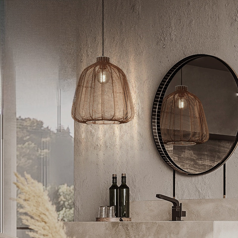 Ritta Suspension LED Rotin Salon/Chambre à Coucher/Bar - Neutralighting