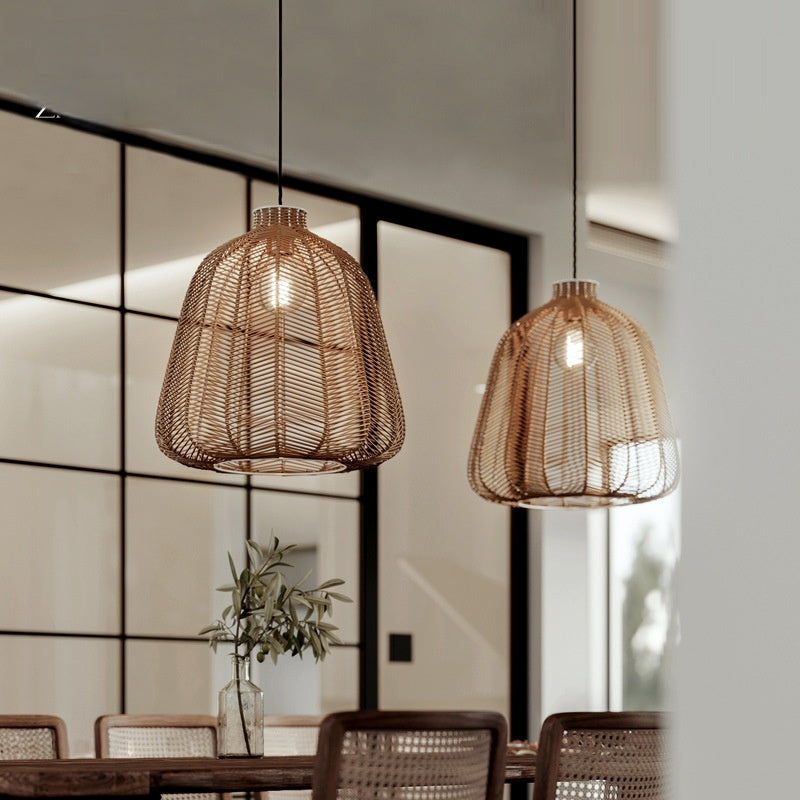 Ritta Suspension LED Rotin Salon/Chambre à Coucher/Bar - Neutralighting