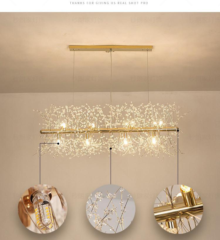 Lustra Chandelier Cristal Pissenlit avec Cristaux - Neutralighting