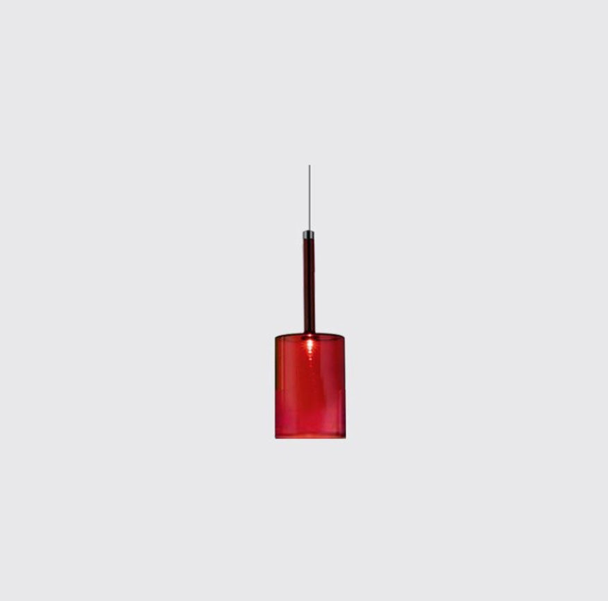 Priya Lustre Suspension Moderne Minimaliste Verre Clair/Gris Bar - Neutralighting