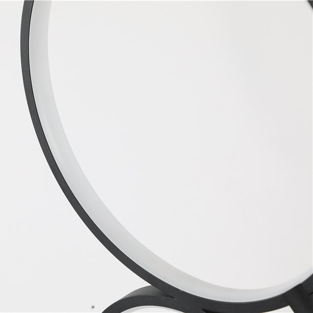 Arisha Lampadaire Sur Pied Rond Minimaliste, Blanc/Noir, Salon - Neutralighting
