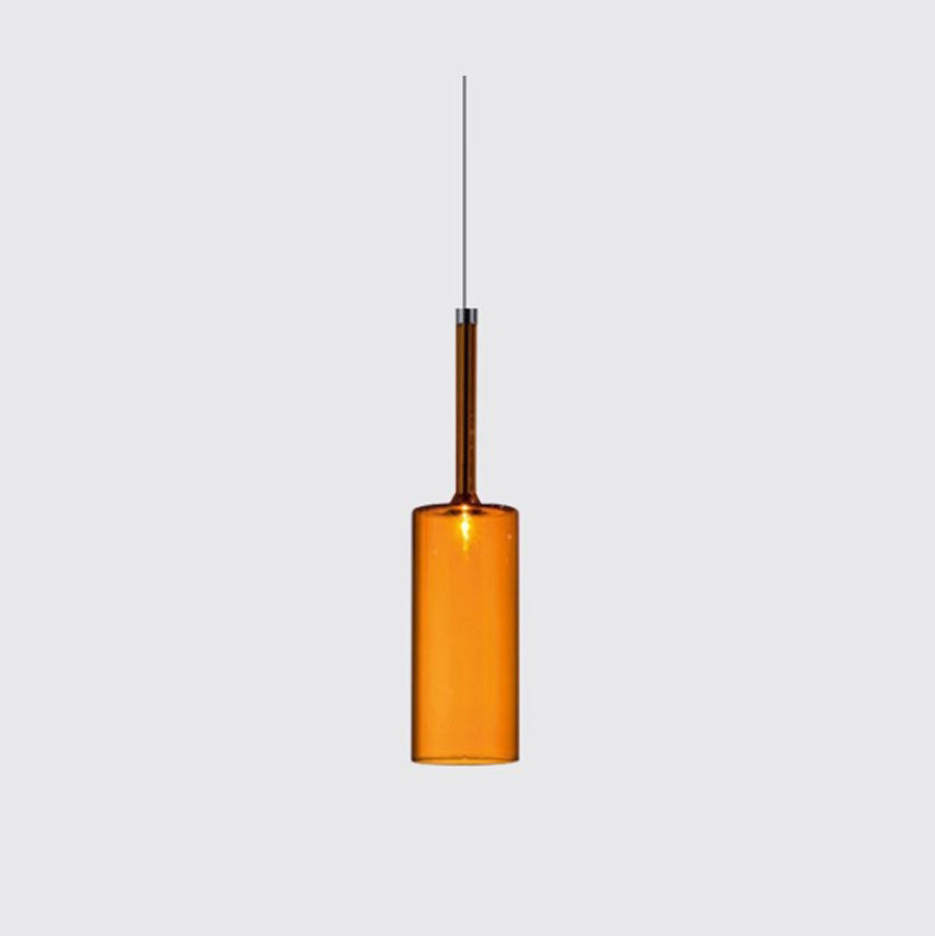 Priya Lustre Suspension Moderne Minimaliste Verre Clair/Gris Bar - Neutralighting