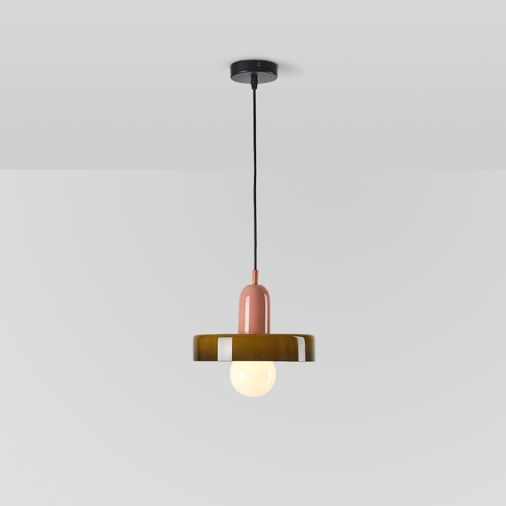Jess Suspension Ronde Vintage Verre Salon - Neutralighting