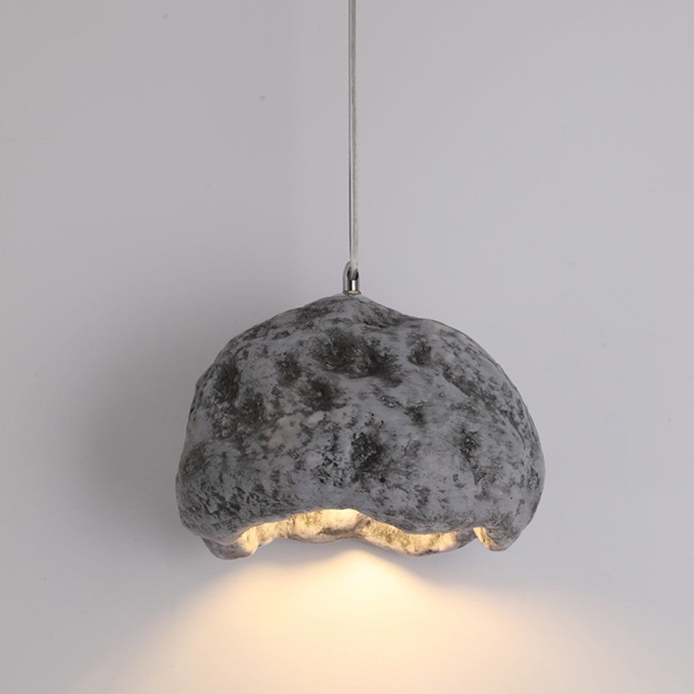 Avi Suspension Irrégulier Naturelle, Résine/Acrylique, Bois/Gris/Laiton, Chambre - Neutralighting