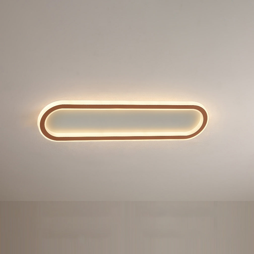 Sana Plafonnier Ovale Minimaliste Noir/Or/Doré Rosé - Neutralighting