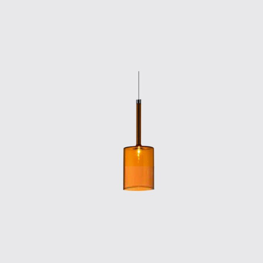 Priya Lustre Suspension Moderne Minimaliste Verre Clair/Gris Bar - Neutralighting