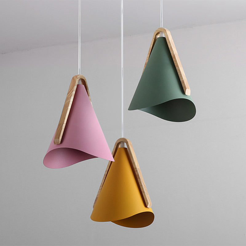 Valentina Suspension 5 Couleurs, Bois/Métal Vert/Rose Salon - Neutralighting